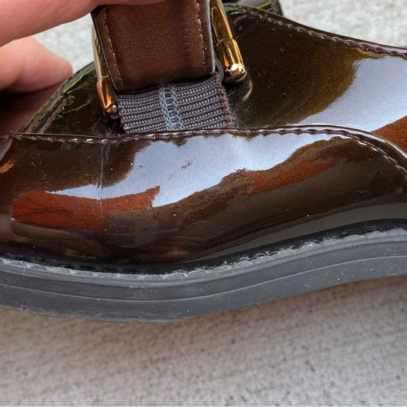 AK Anne Klein IFlex Shiny Brown Patent Leather - Picture 8 of 10